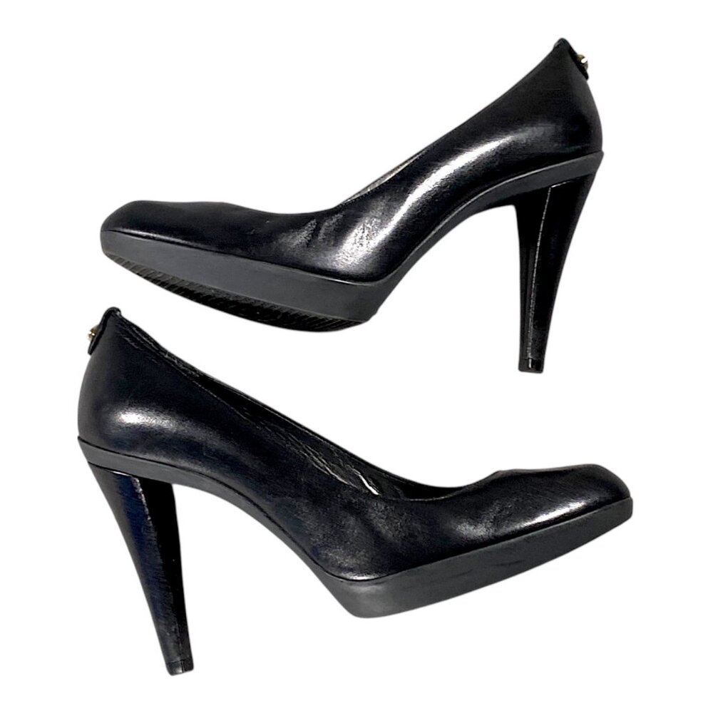 Stuart Weitzman Shoes Womens 9M Black High Heel Platform Career Boss Mogul Corp